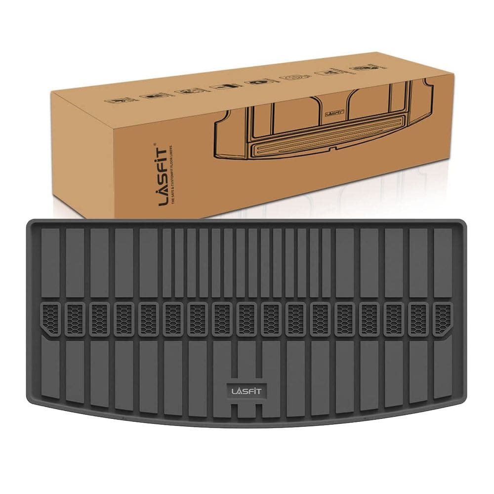 Tapete de bagagem LASFIT para Jeep Grand Cherokee L 2021-2025 preto