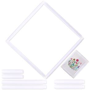 Conjunto de molduras de plástico Cross-Stitch Hoops Pllieay 5 em 1