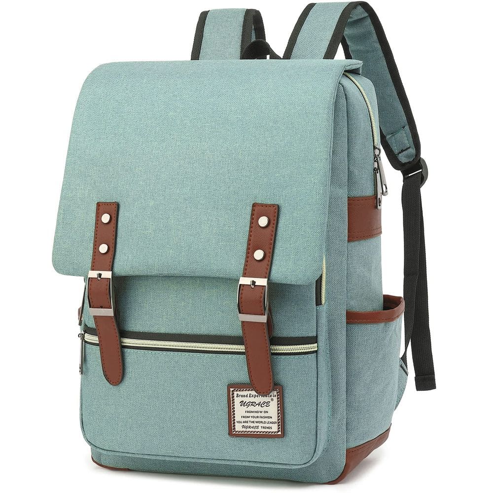 Mochila UGRACE Slim Business Laptop 15,6 polegadas verde