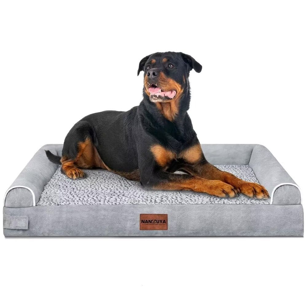 Cama para cães NANYA ortopédica lavável à prova d`água para cães grandes