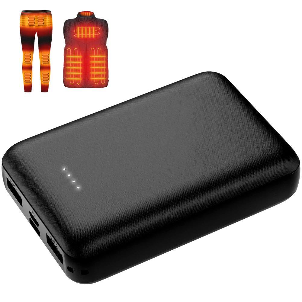 Pacote de bateria Whsahans 10000mAh 5V 2A para colete/jaqueta aquecida