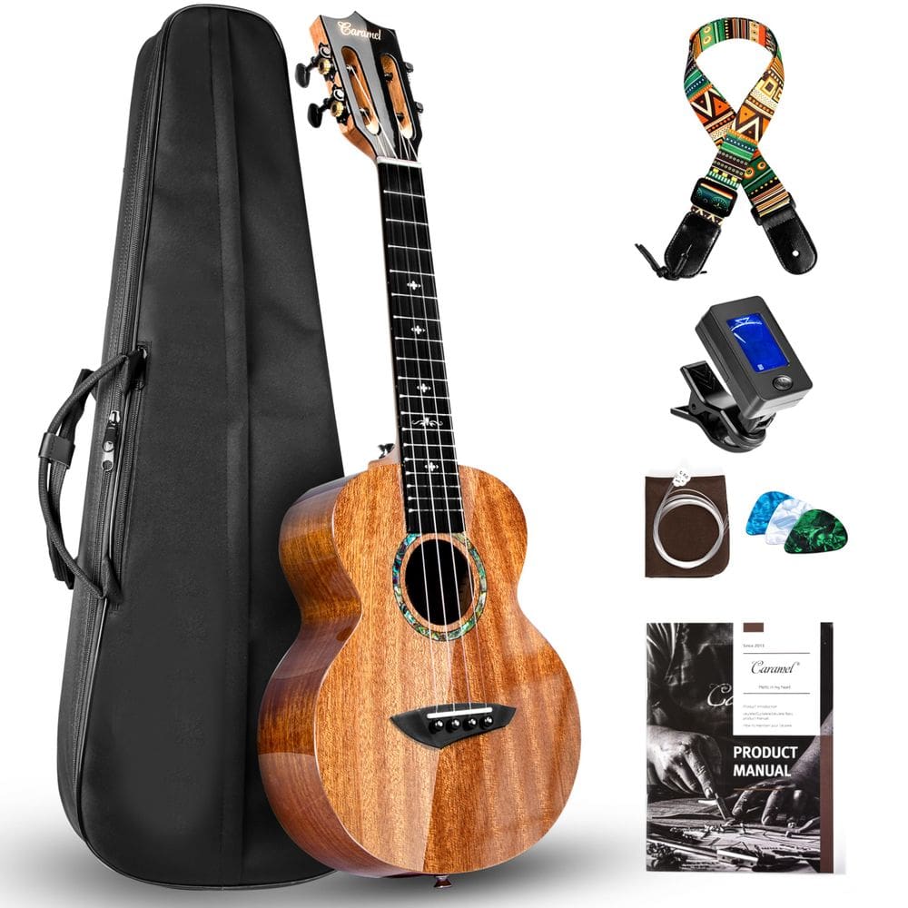 Ukulele Concert Caramel CAG47 Glossy Red African Mahogany