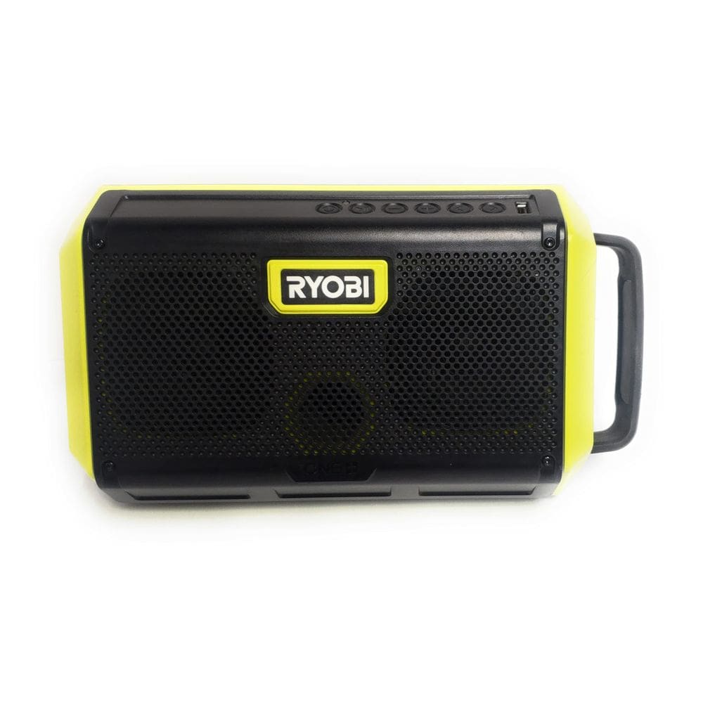 Alto-falante Bluetooth RYOBI 18V ONE+ com tecnologia de amplificador inteligente
