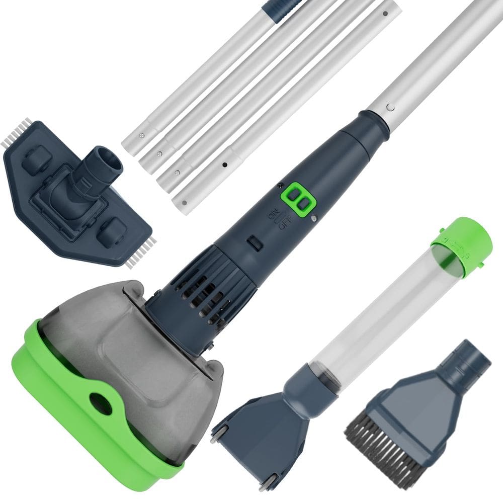 Aspirador de piscina AQUAFYSH 4 em 1 com banheira de hidromassagem recarregável