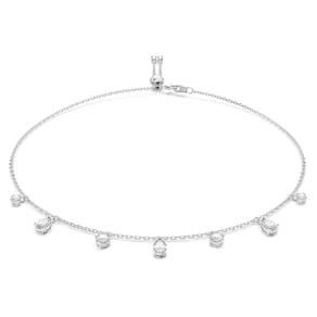 Colar gargantilha Swarovski Attract com acabamento em ródio branco