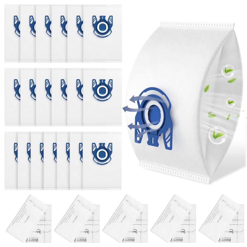 Sacos de aspirador Ecleanfy 3D Airclean GN, pacote com 20 filtros