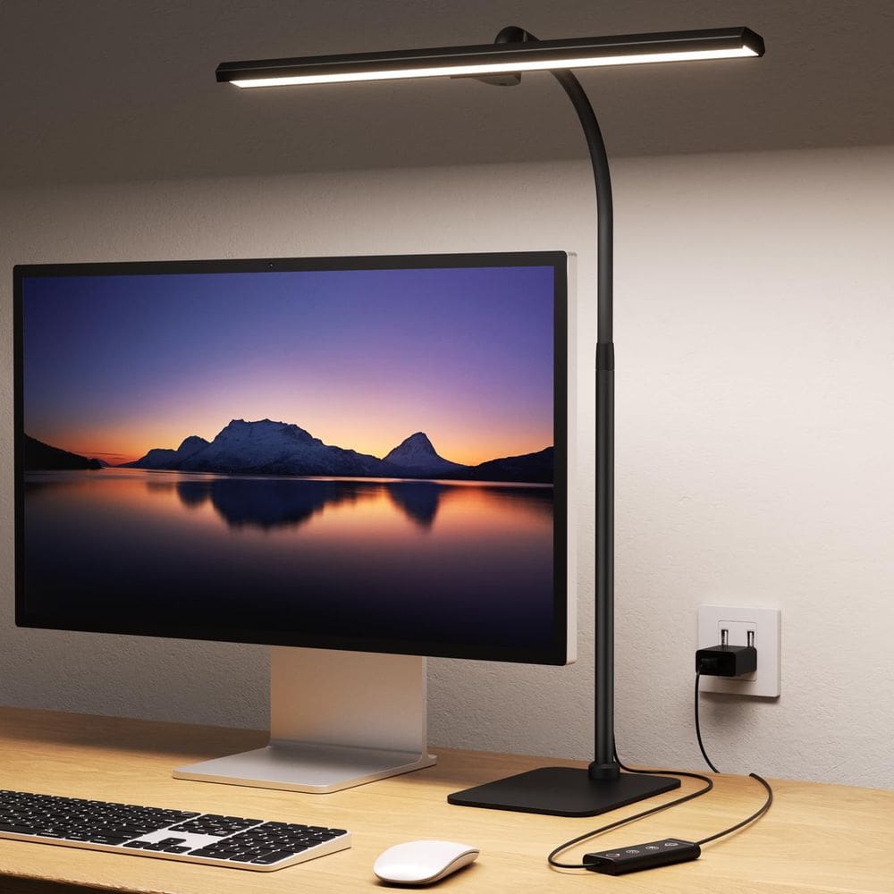 Lâmpada de mesa LED Kary para escritório doméstico, altura ajustável