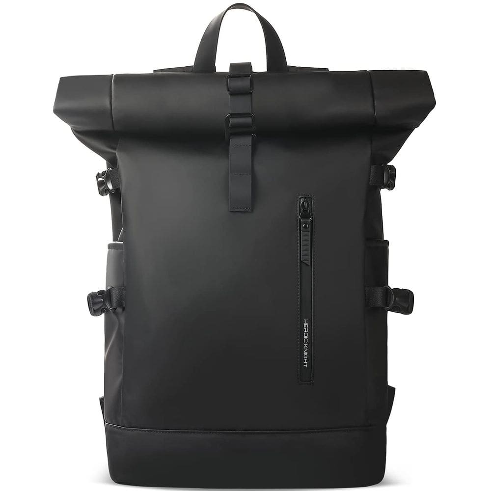 Mochila HEROIC KNIGHT Rolltop 18-27L para laptop de 15,6&quot; à prova d`água