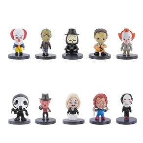 Conjunto de bonecos de ação, sutiã, filme de terror, anime, Halloween