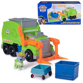 Caminhão de reciclagem Toy Paw Patrol Crush N` Roll com Rocky há mais de 3 anos