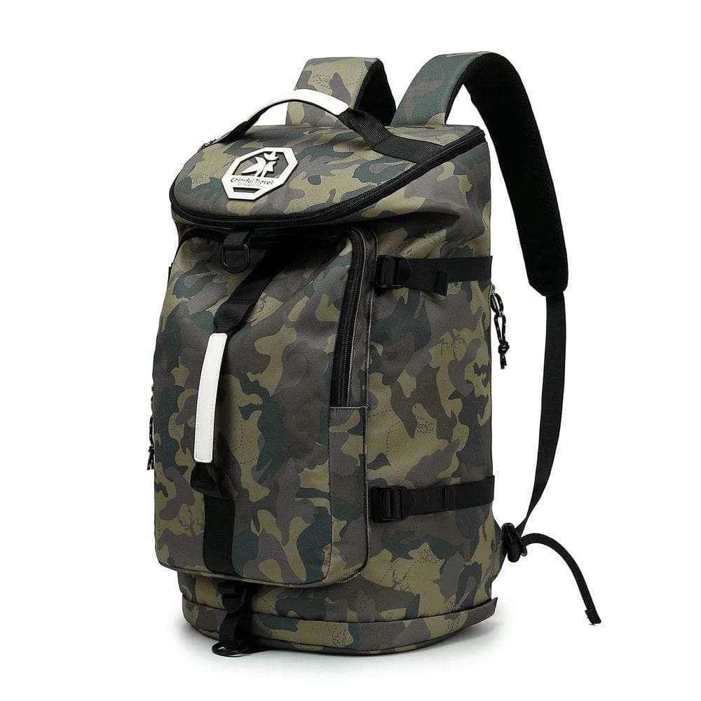 Mochila de ginástica Kalesi 4-Way com camuflagem impermeável