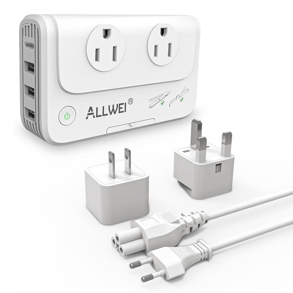 Conversor de tensão ALLWEI 220V a 110V para alisador de cabelo