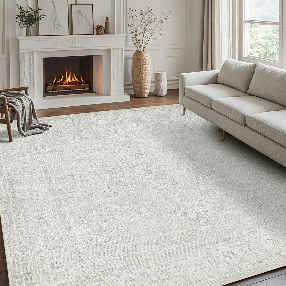 Tapete Srugn Lavável 240x300cm Concreto Cinza Falso Wool