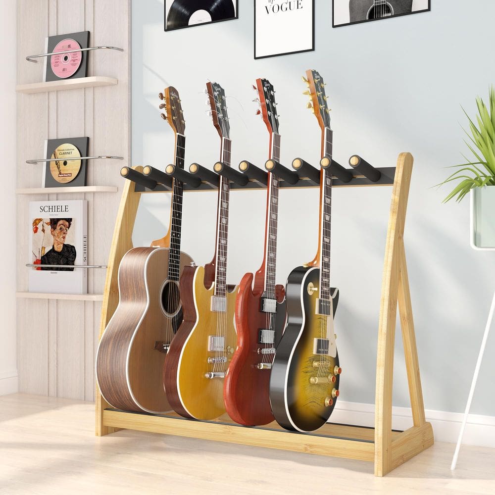 Suporte para guitarra Wisuce Essentials Multi-Guitar Bamboo