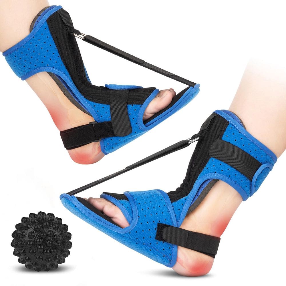 Pacote com 2 talas noturnas para fascite plantar LAEOPKES Blue