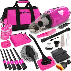 Kit de limpeza de carro ThinkLearn Car Vacuum Detailing Pink