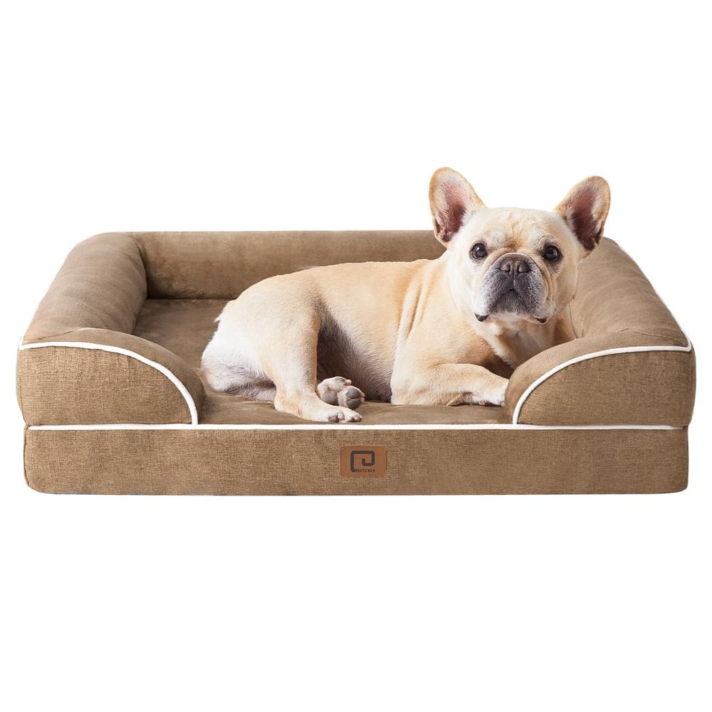 Cama ortopédica para cães EHEYCIGA Waterproof Memory Foam Small