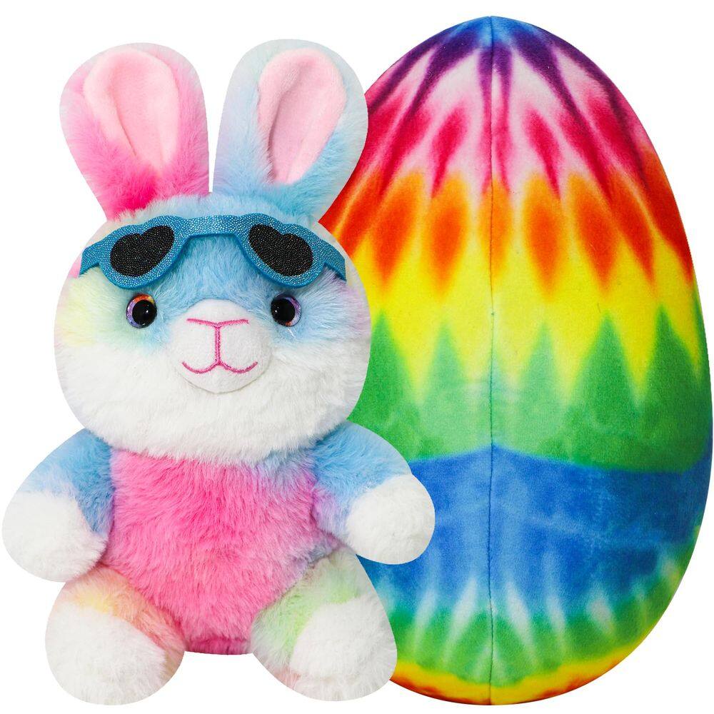 Brinquedo de pelúcia yohica Easter Egg Bunny Stuffed Animal para crianças