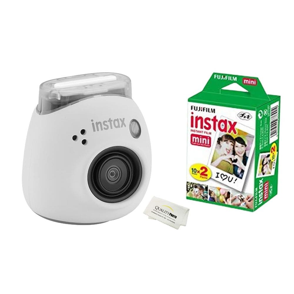 Câmera digital Fujifilm Instax Pal com 20 impressões em branco leitoso