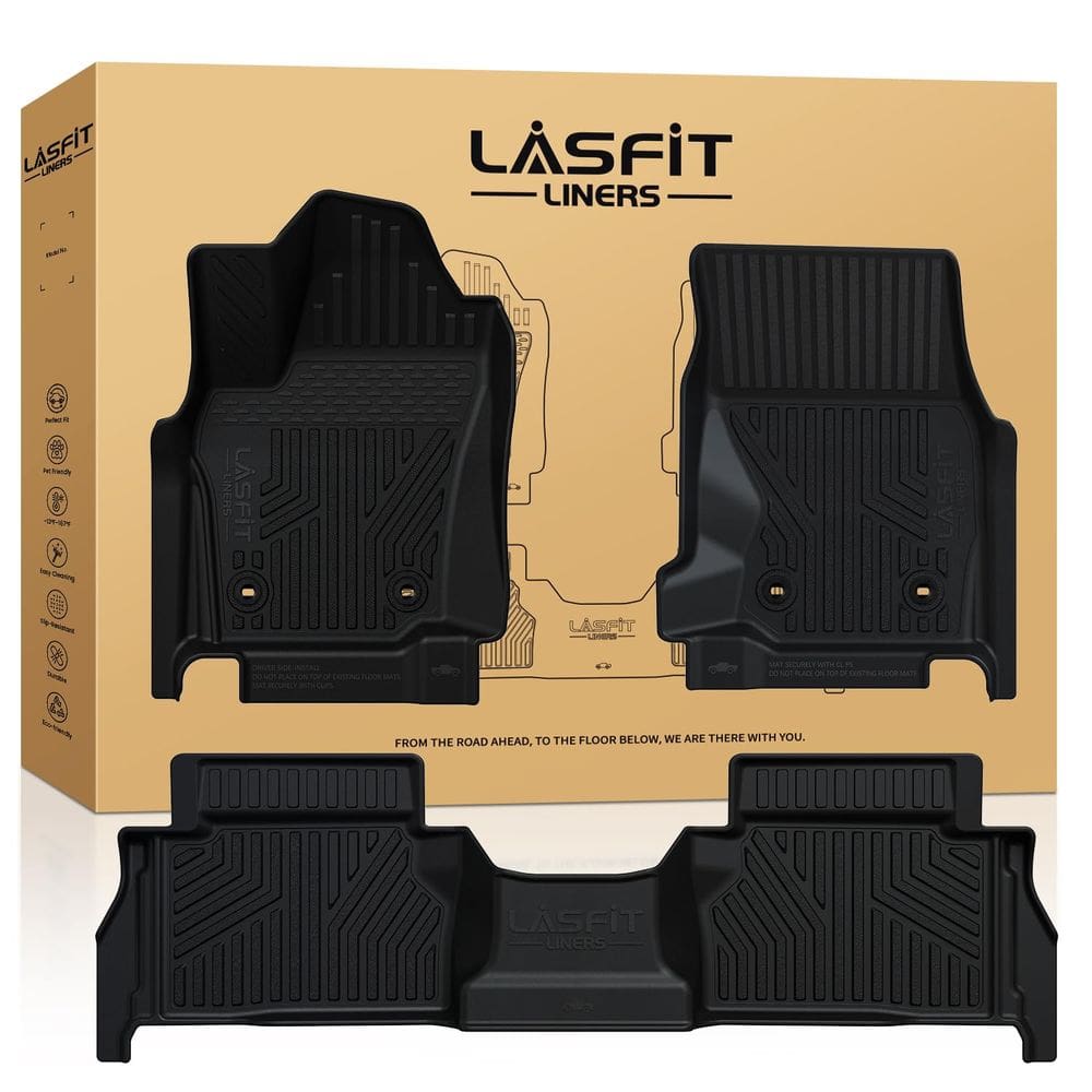 Tapetes de chão LASFIT para cabine dupla Toyota Tacoma 2024-2025
