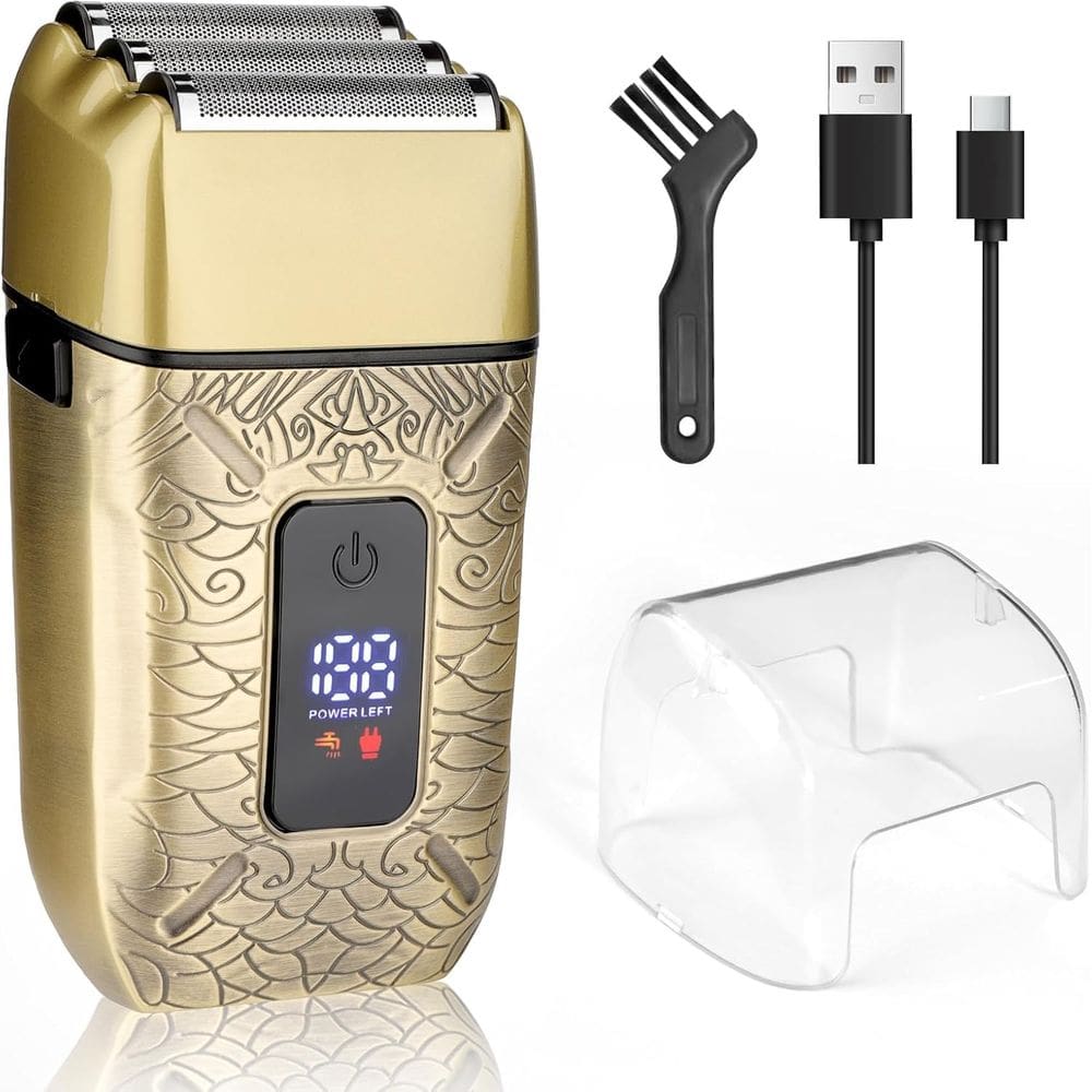 Telão LED de lâminas triplas para barbeador elétrico Foil Shaver LCMWB
