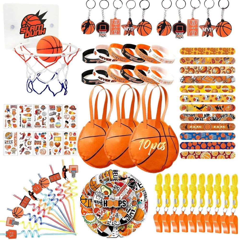 Lembrancinhas de basquete RefinedNest, 121 unidades com conjunto de tiro