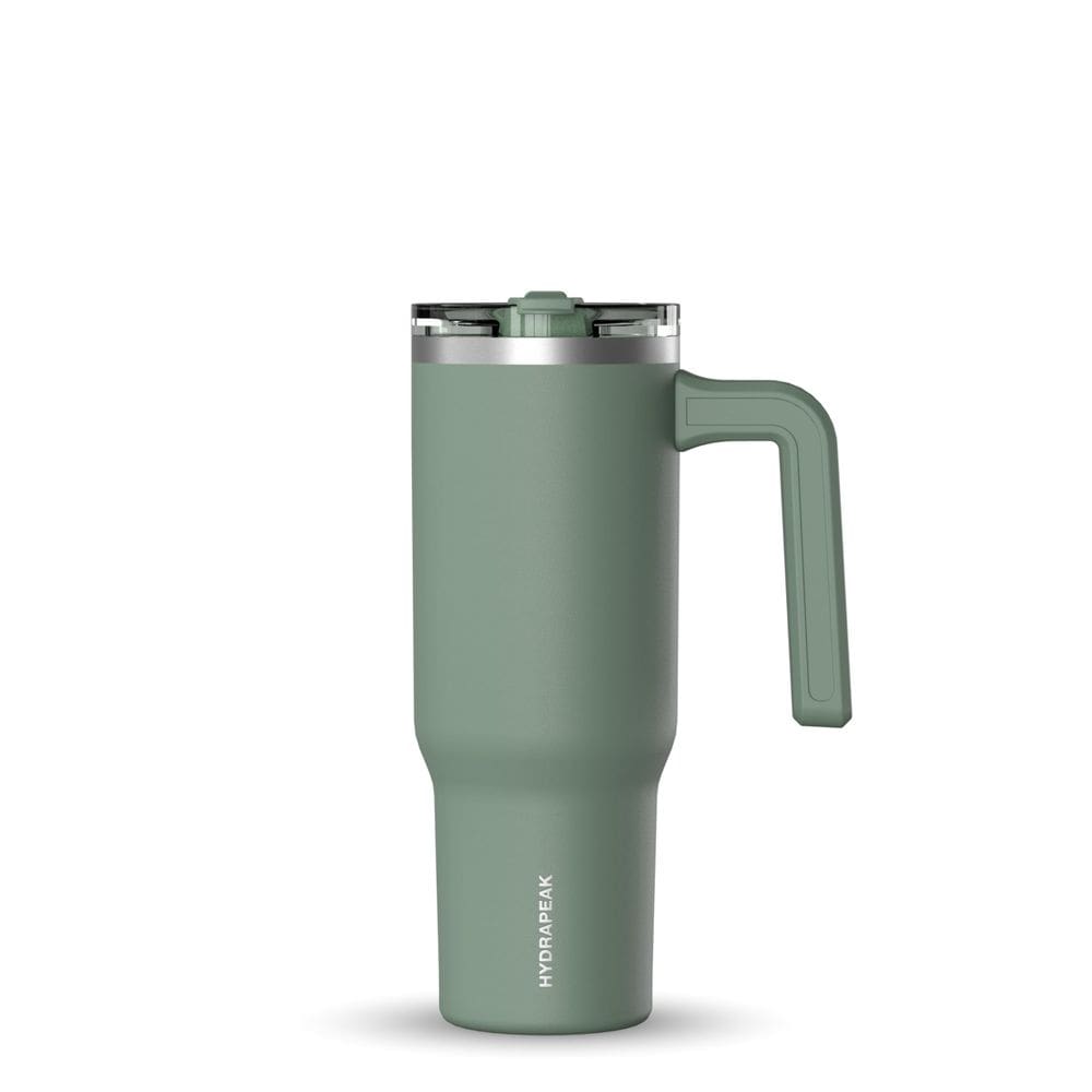 Copo Hydrapeak Voyager 950 ml com alça e tampa de palha de aço inoxidável
