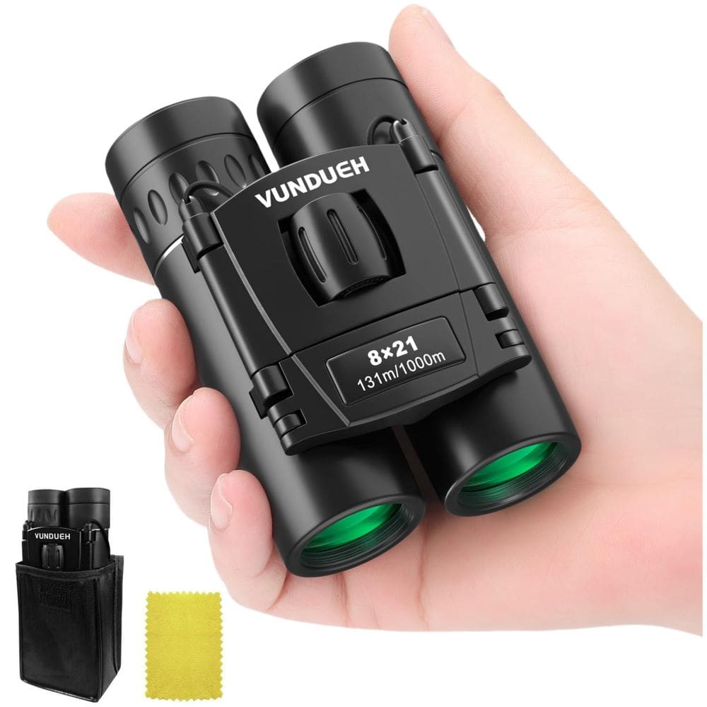 Binóculos vundueh Compact HD 8x21 para adultos e crianças