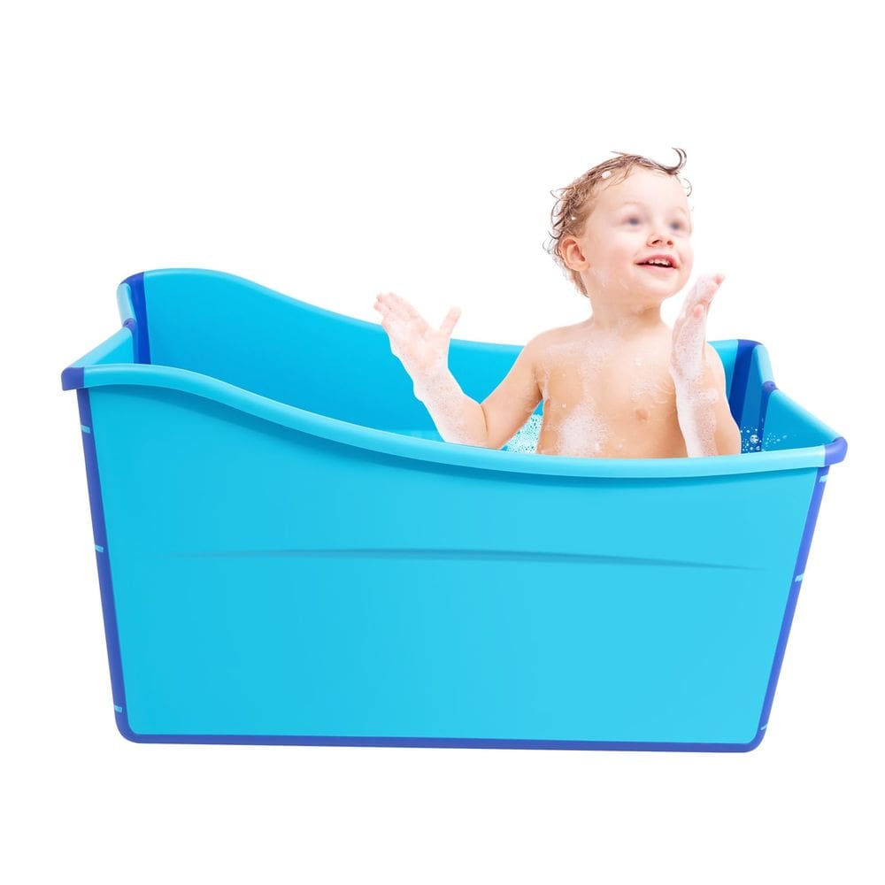 Banheira portátil JUOPTGJ Blue Plastic 87x46x56.5cm 90kg