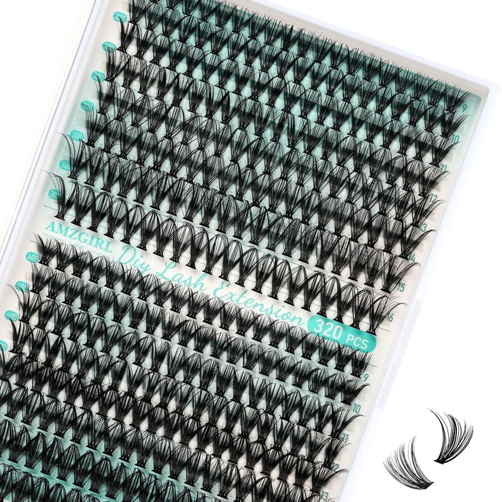Extensão de cílios, cachos de cílios, 320 unidades, 30D, 40D, Wispy Natural