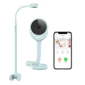 Monitor de câmera para bebês NETVUE Peekababy com análise do sono azul
