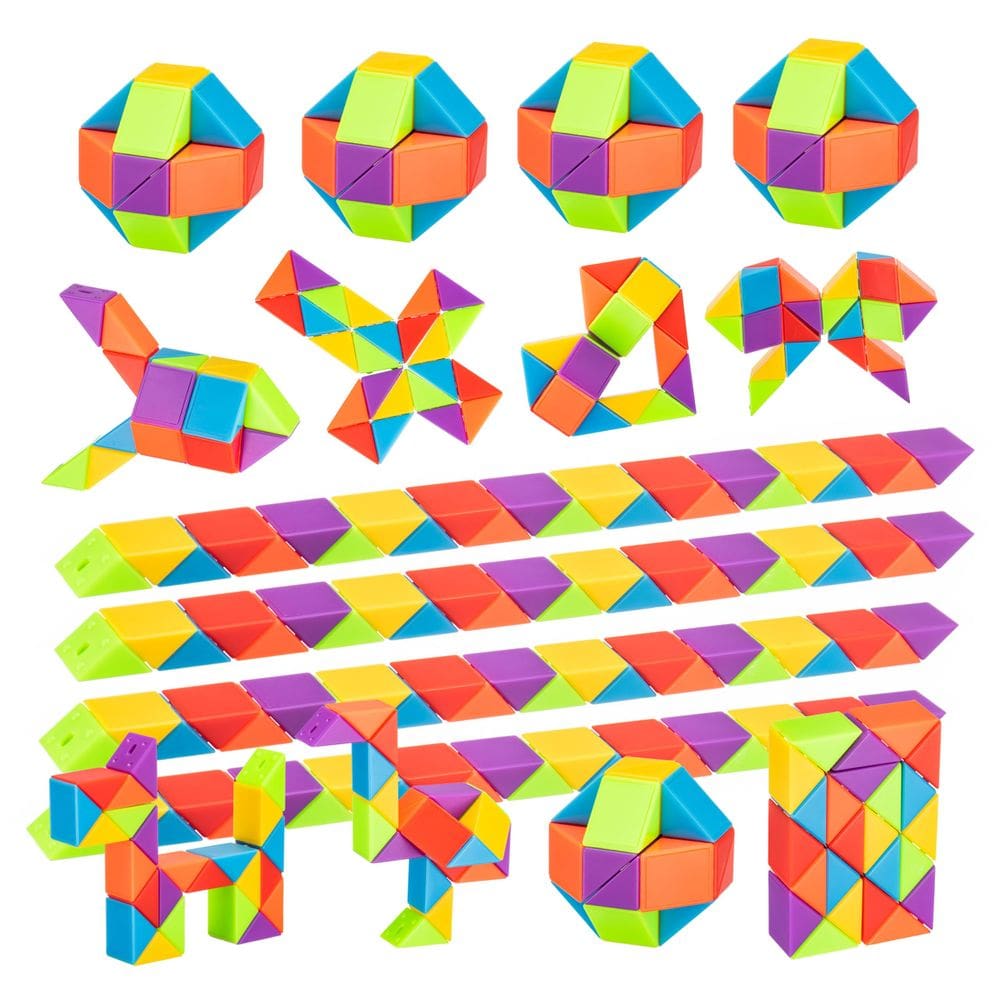 Puzzles Party Favors Aubrogo Fidget Snake Cube 36 unidades para crianças
