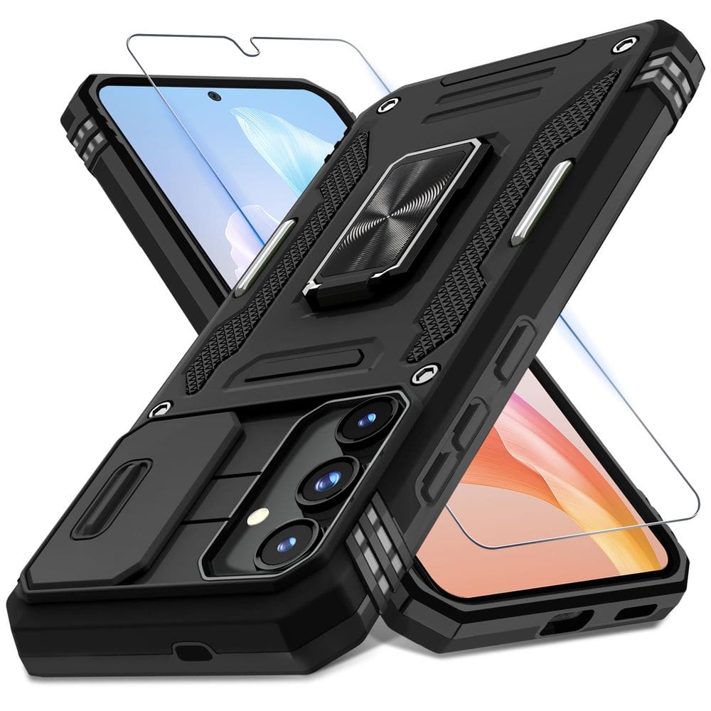 Capa de telefone DEERLAMN para Samsung Galaxy S25+ Plus 6.7" preta