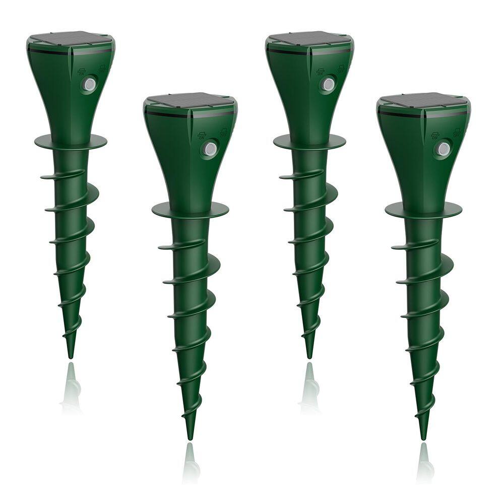 Pacote com 4 unidades alimentadas por energia solar Mole Repellent Stake X-octenol AR08M