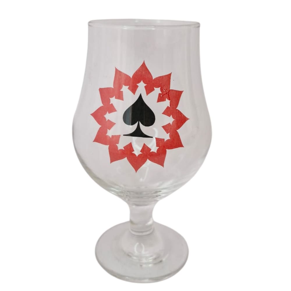 Taça Copo Cerveja Vidro Naipe Espada Baralho 400ml Presente