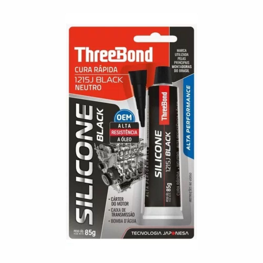Silicone Black Neutro De Alta Performance -60º A 200º 85gr