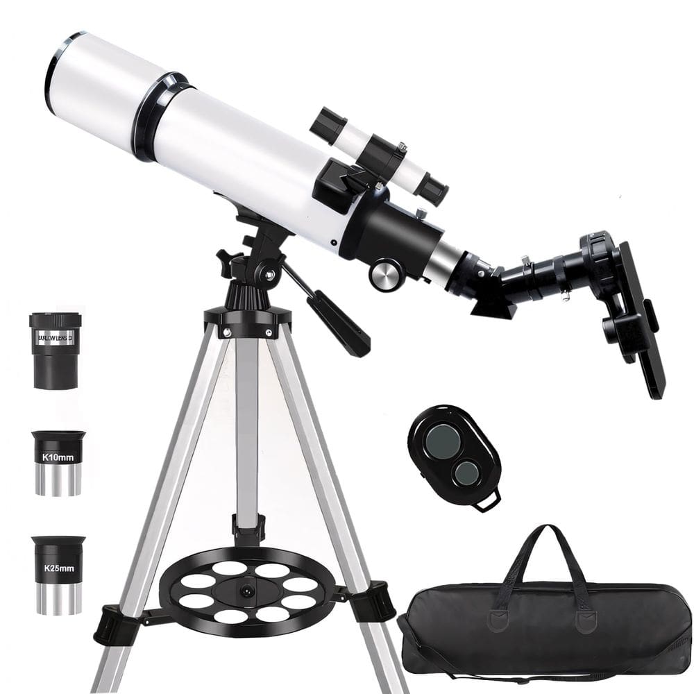 Telescópio FASHIONARI, abertura de 80 mm, refrator de 600 mm para adultos