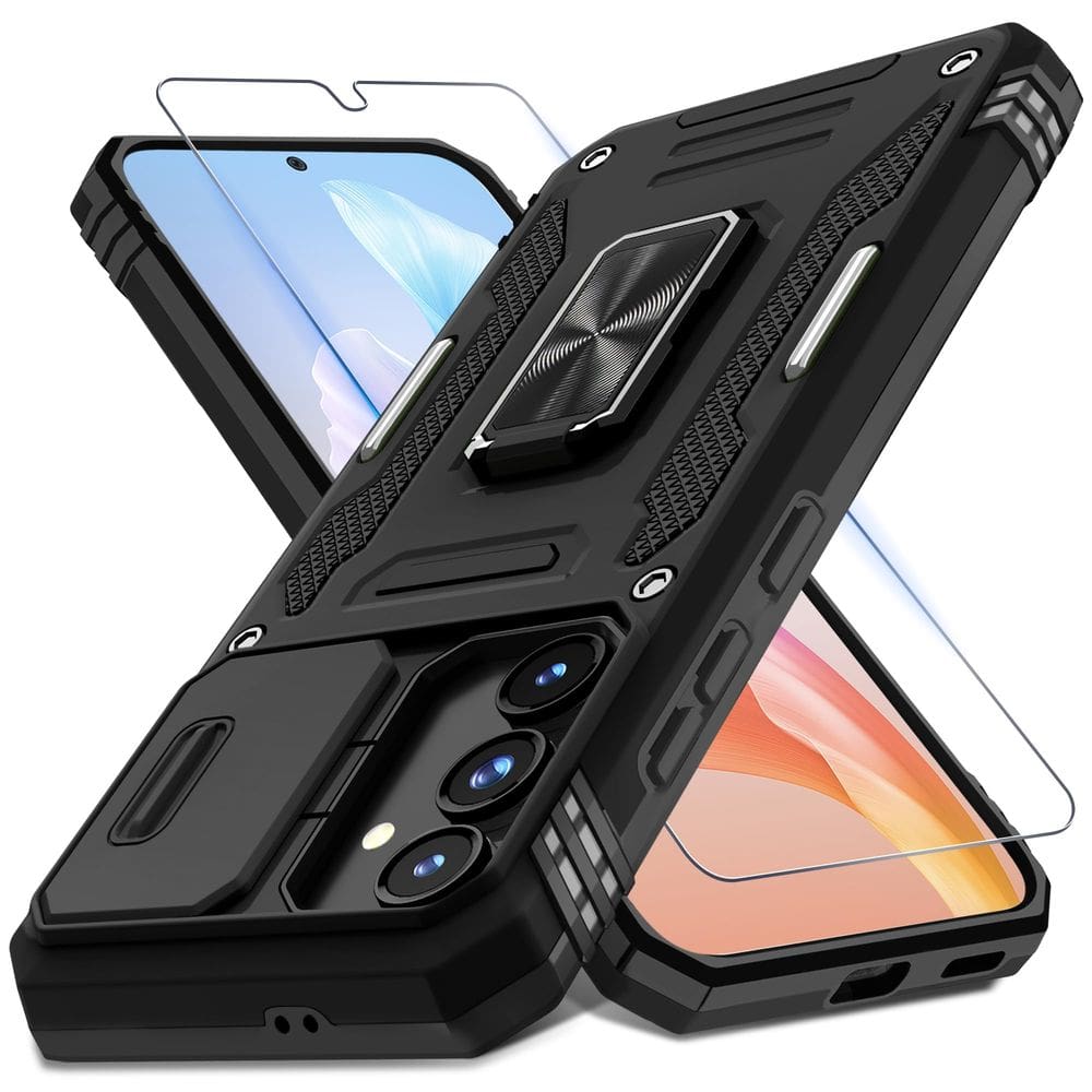 Capa DEERLAMN para Samsung Galaxy S24 FE com capa de câmera deslizante