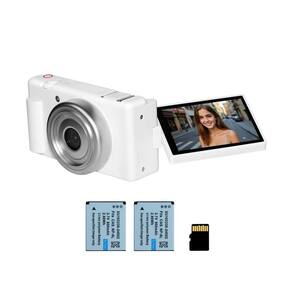 Câmera digital Lenofocus 5K 4K 80MP 18X Zoom com 2 baterias