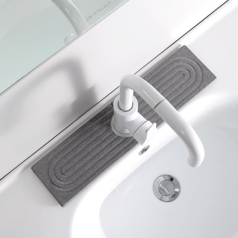 Tapete de torneira Snoquir Stone Quick Dry para pia de cozinha
