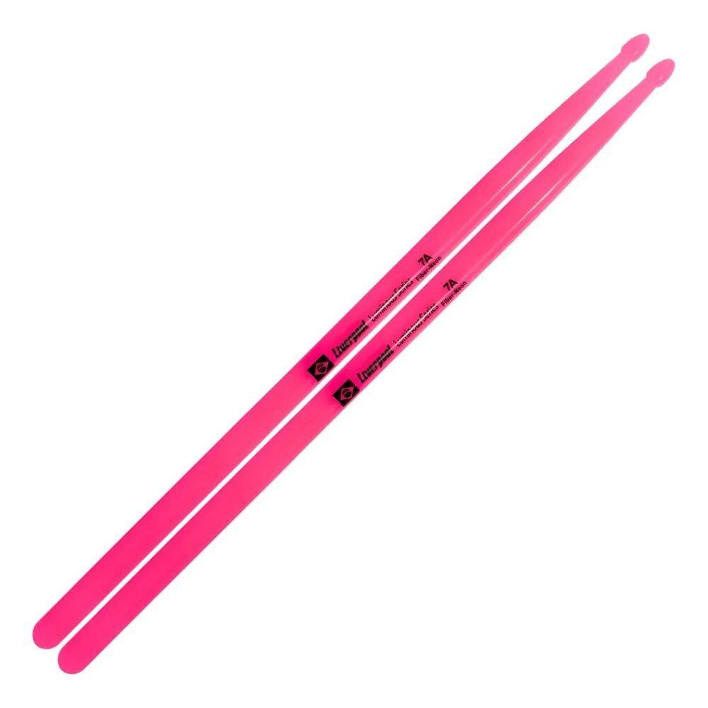 Baqueta Para Bateria Luminous Fiber Neon Pink 7a Liverpool