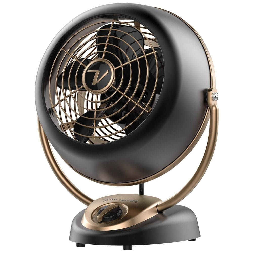 Ventilador de Mesa com 5 Velocidades, 110V 37W, Vornado VFAN Alchemy Vintage, Preto