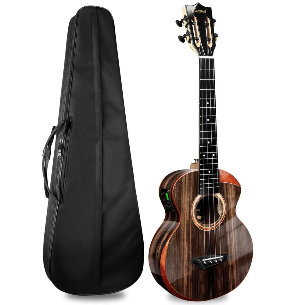 Ukulele Caramel TEG91 Cuteway Ebony Glossy Tenor acústico/elétrico