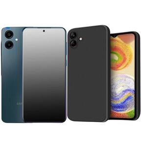 Capa Preta Para Galaxy A06 + Película Fosca Anti Digital - Armyshield
