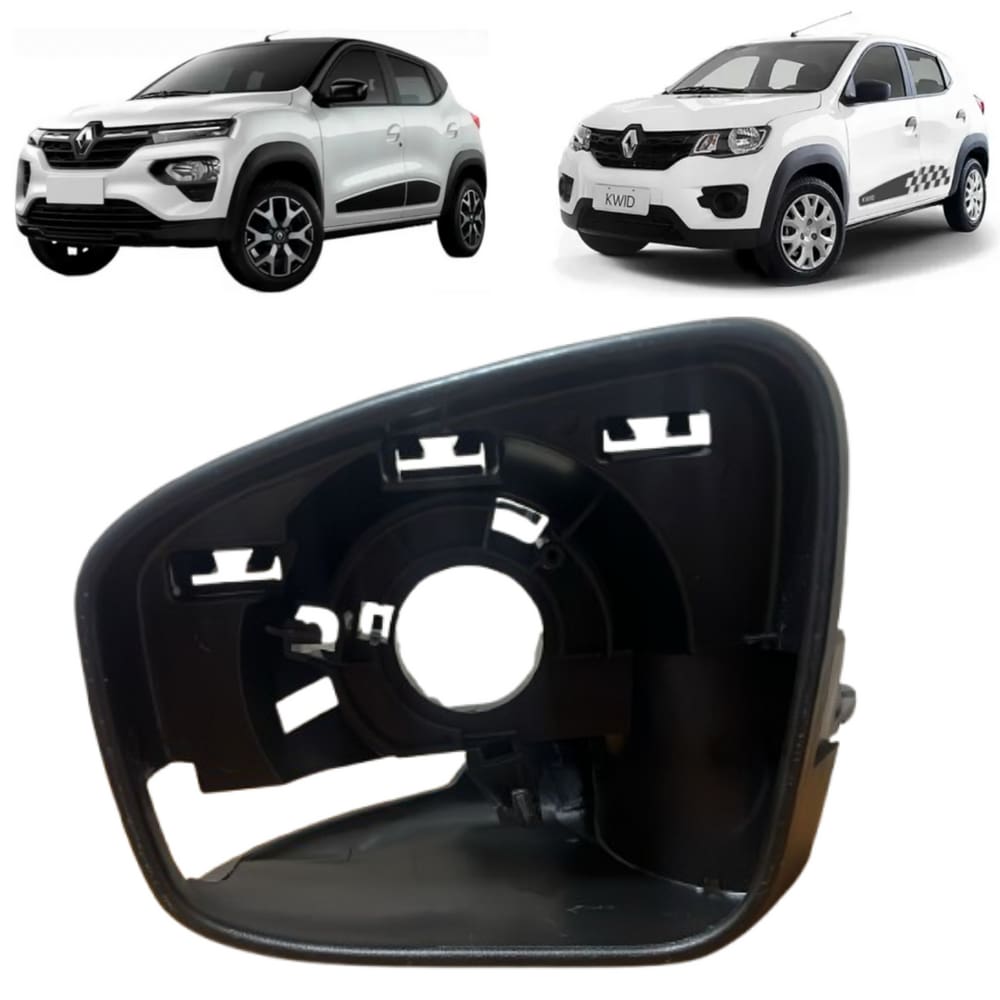 Cabeça Corpo Retrovisor Kwid Com Furo Para Pisca Esquerdo