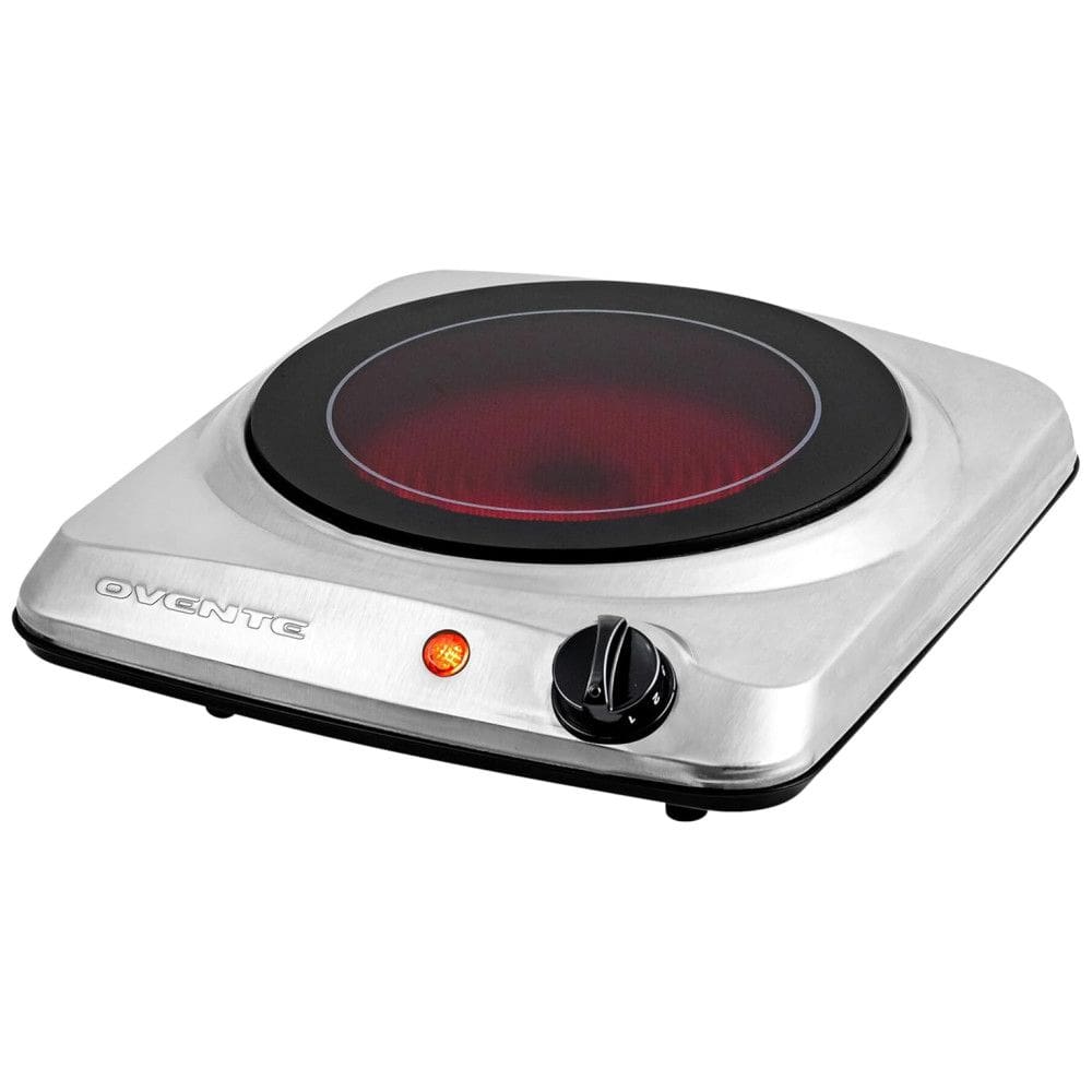 Cooktop Elétrico de Infravermelho Portátil de Vidro Cerâmico com 5 Níveis de Temperatura e Fácil de Limpar, 110V 1000W, OVENTE BGI101S,