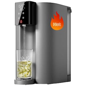 Filtro de Água de Bancada sem Instalação 3,2L com Dispensador, 5 Opções de Temperatura e 5 Estágios de Filtragem, 110V Waterdrop, Preto