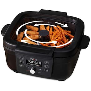 Fritadeira Elétrica AirFryer e Grill com Painel Digital e Temporizador, 110V, INSTANT POT 140 8001 01, Preto