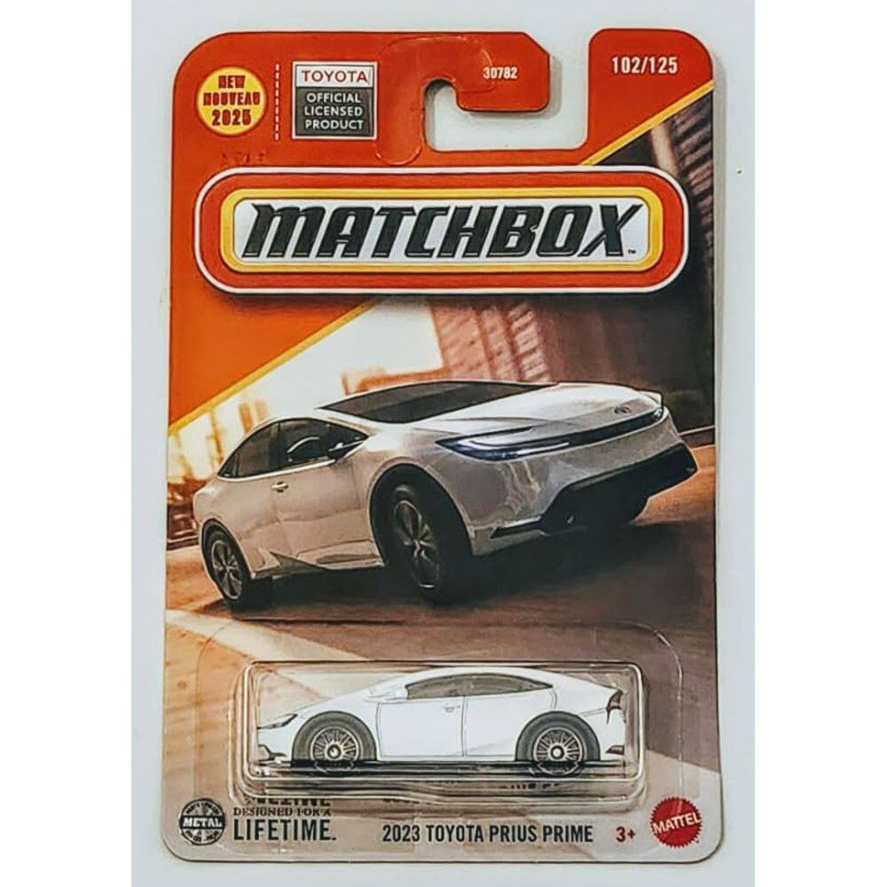 Carro fundido sob pressão Matchbox 2023 Toyota Prius Prime escala 1:64