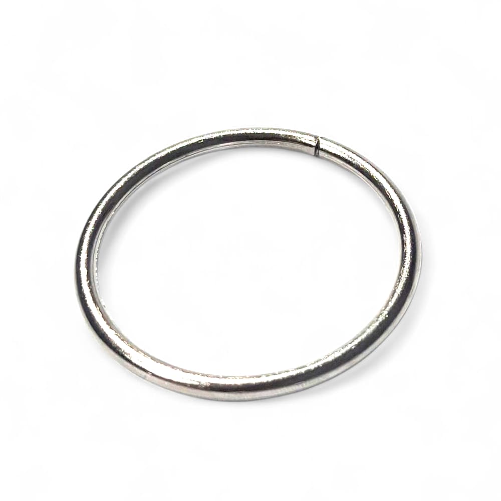 Pulseira de Metal Idé Prata Pequeno para Assentamento 4 cm